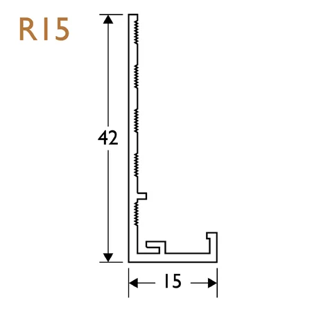 15mm Render Stop Bead PVC - 42mm Wing (pack of 5). 15mm Render Stop Bead PVC - 42mm Wing (pack of 5).