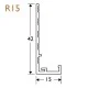 15mm Render Stop Bead PVC - 42mm Wing (pack of 5). 15mm Render Stop Bead PVC - 42mm Wing (pack of 5).