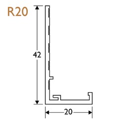 20mm Render Stop Bead PVC - 42mm Wing (pack of 5). 20mm Render Stop Bead PVC - 42mm Wing (pack of 5).