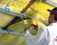Pitched roof insulation with mineral wool 6