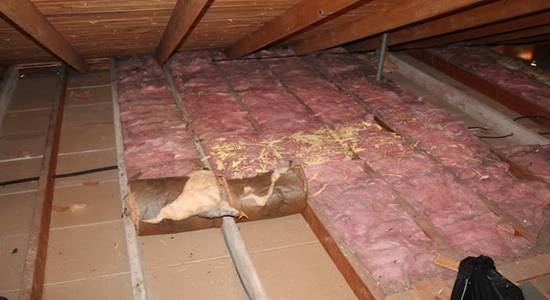 Removing Batt Insulation