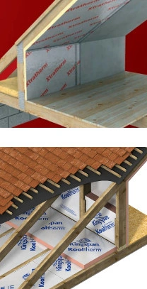 pir insulation being shown inside a house
