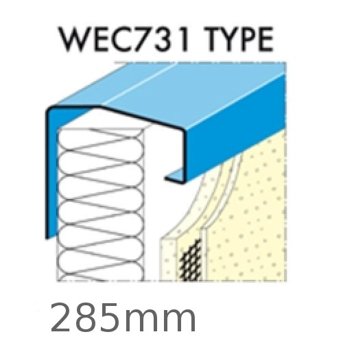 285mm Undersill Flashing and Window Sill Extensions (with full end caps-pair) - length up to 2.5m